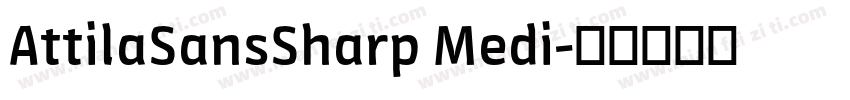 AttilaSansSharp Medi字体转换